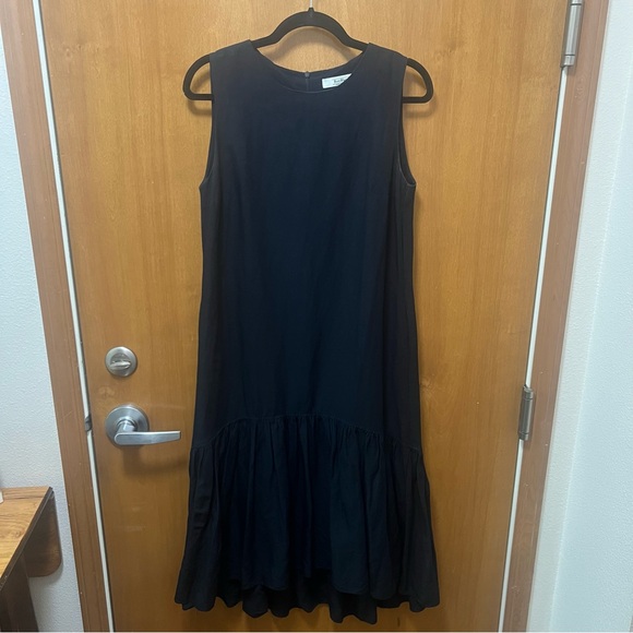 Black Roy Blanc Linen Dress - Picture 3 of 14